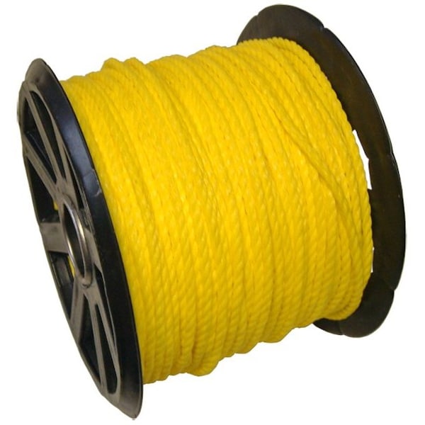 1/4 in X 600Ft Twisted Polypropylene Rope